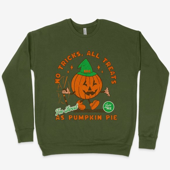 No Tricks All Treats Sweatshirt - Picture 1 of 2